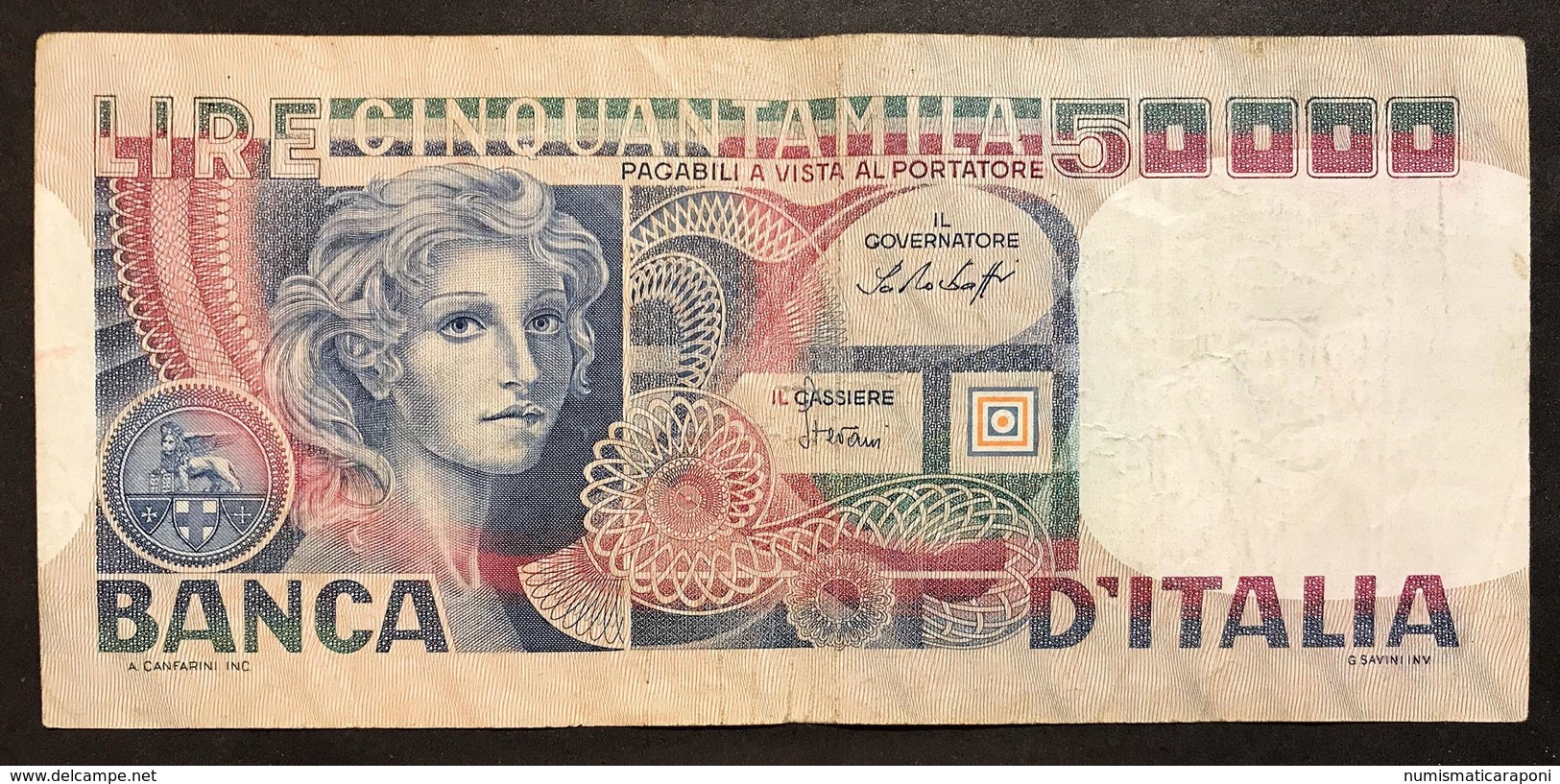 50000 LIRE Volto Di Donna 20 06 1977  LOTTO 1470 - 50000 Lire