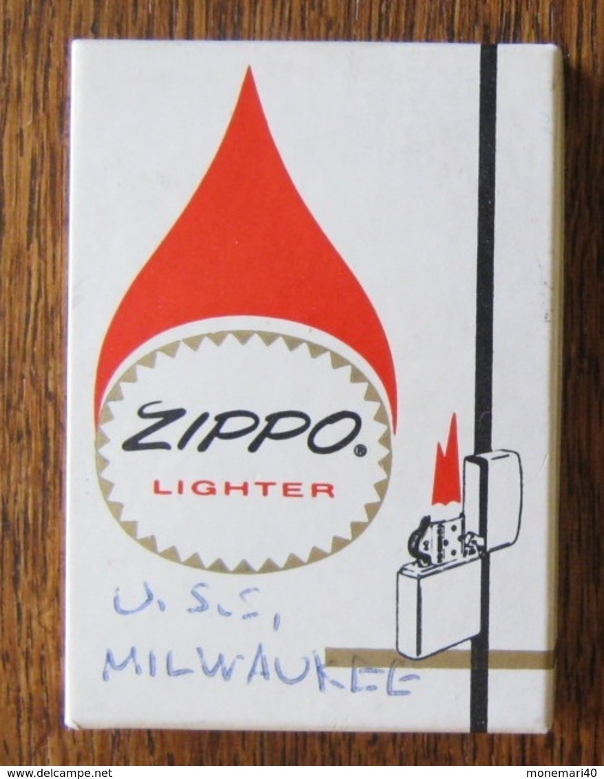 BRIQUET ZIPPO LIGHTER - U.S.S. MILWAUKEE - AOR-2 (3) - Zippo