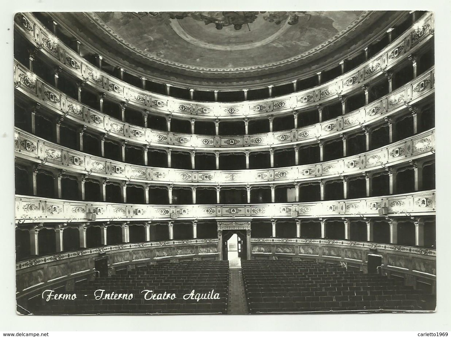 FERMO - INTERNO TEATRO AQUILA  - VIAGGIATA FG - Fermo