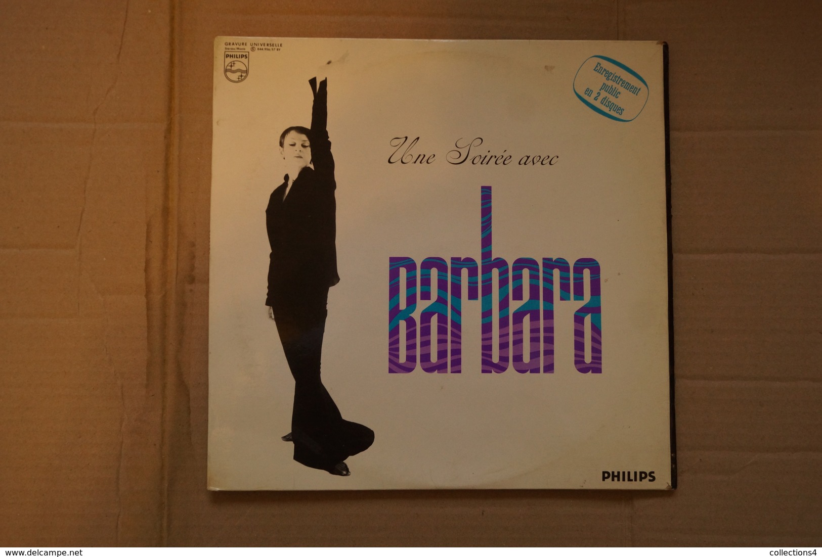 UNE SOIREE AVEC BARBARA DOUBLE LP 1969 GEORGES BRASSENS . GEORGES MOUSTAKI VALEUR + - Autres - Musique Française