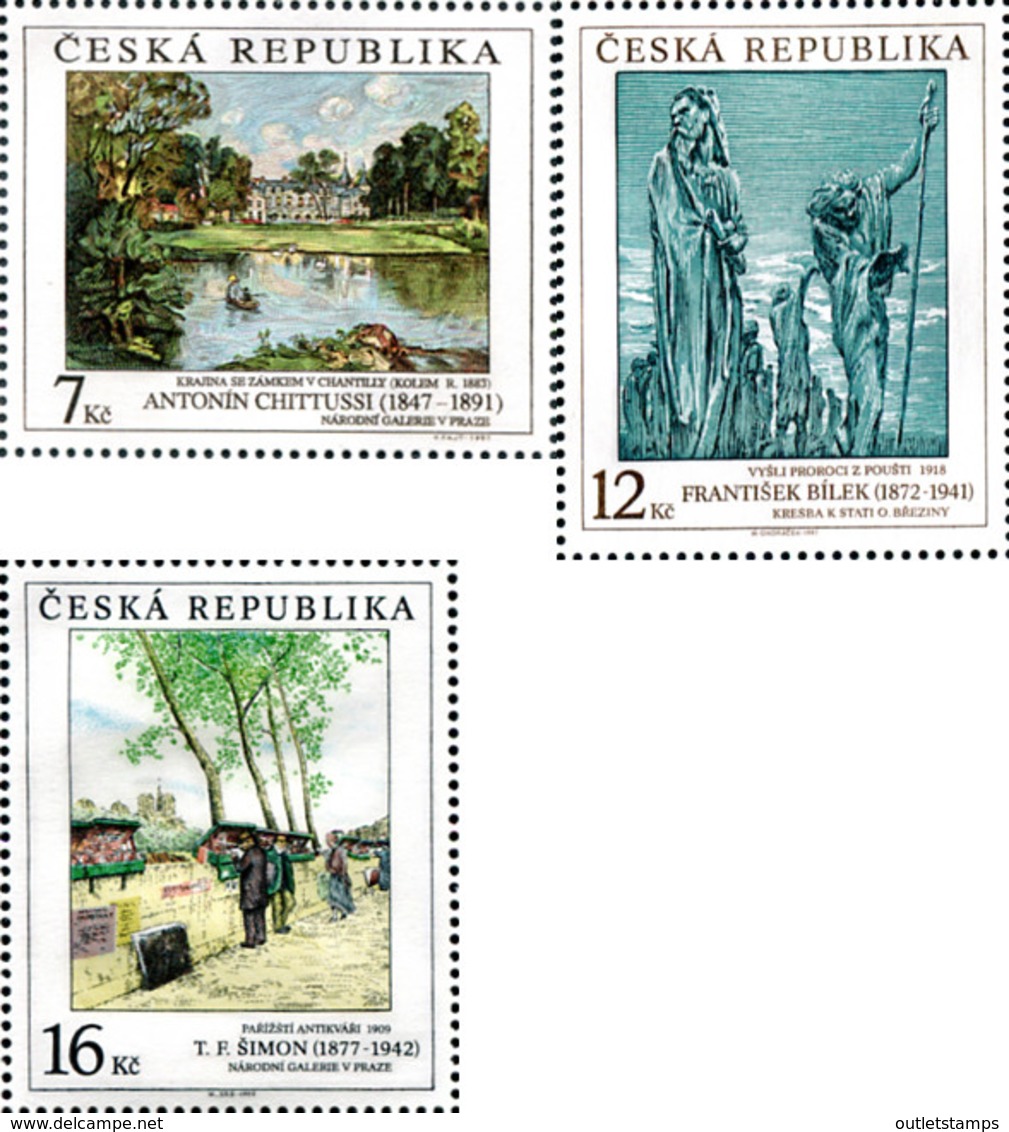 Ref. 156967 * NEW *  - CZECH REPUBLIC . 1997. WORKS OF ART ON STAMPS. OBRAS DE ARTE EN LOS SELLOS - Nuevos