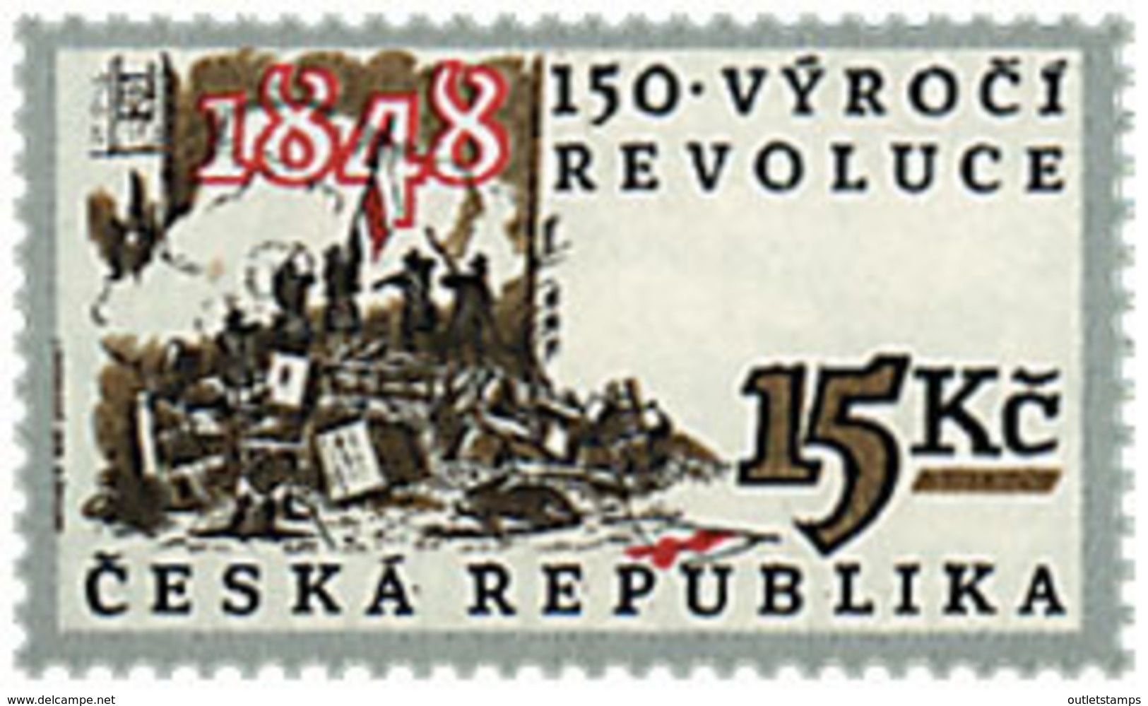 Ref. 35324 * NEW *  - CZECH REPUBLIC . 1998. 150th ANNIVERSARY OF THE REVOLUTION. 150 ANIVERSARIO DE LA REVOLUCION - Nuevos