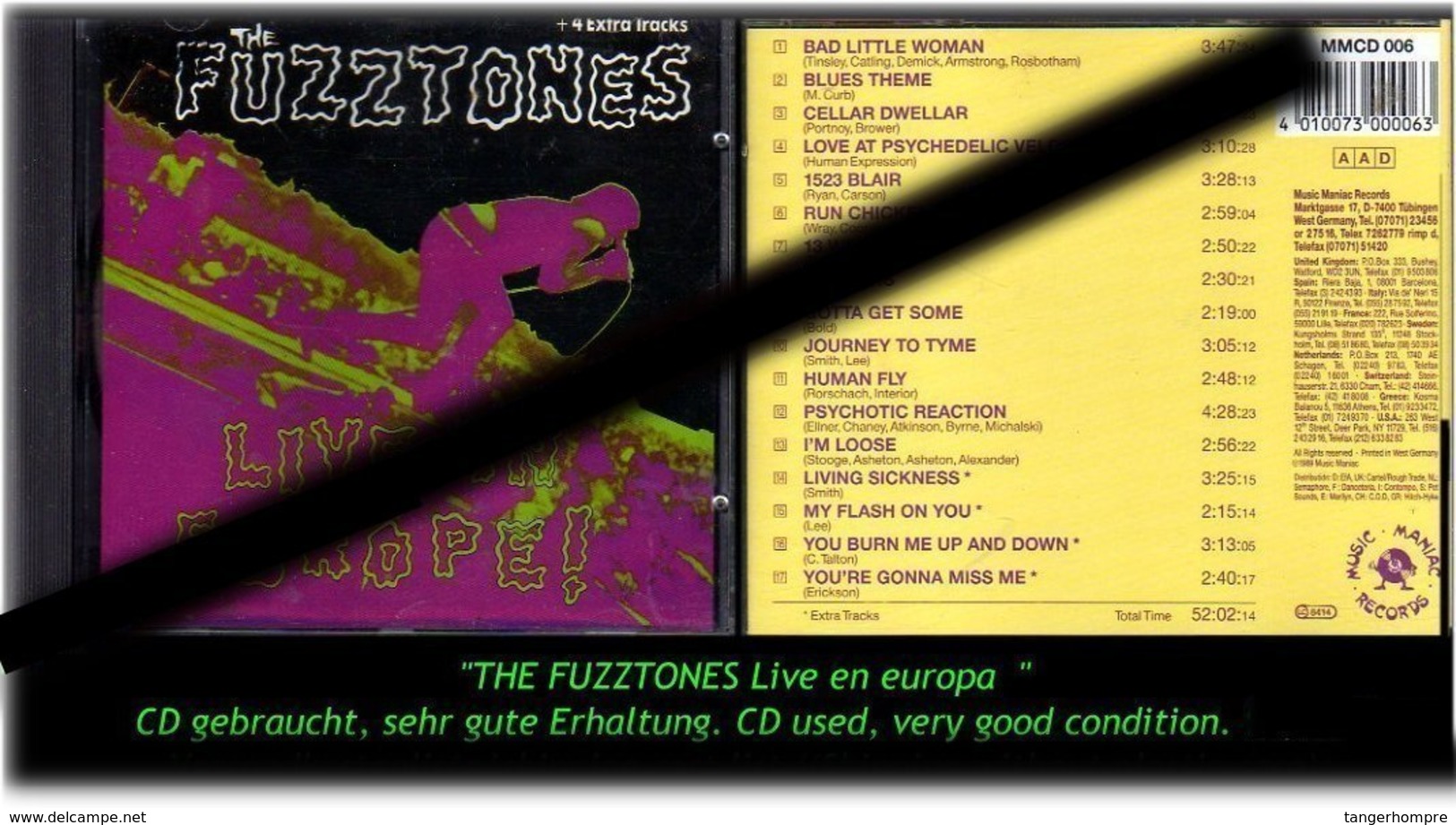 "THE FUZZTONES" LIVE EN EUROPA - Hard Rock & Metal