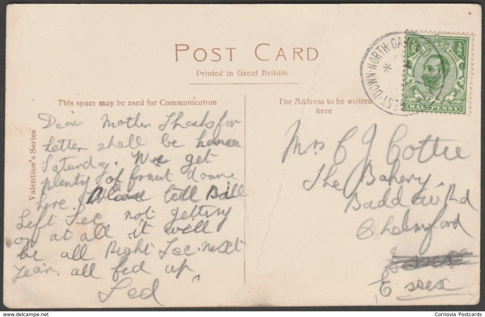 St Ann's Gate, Salisbury, Wiltshire, 1911 - Valentine's Postcard - Salisbury