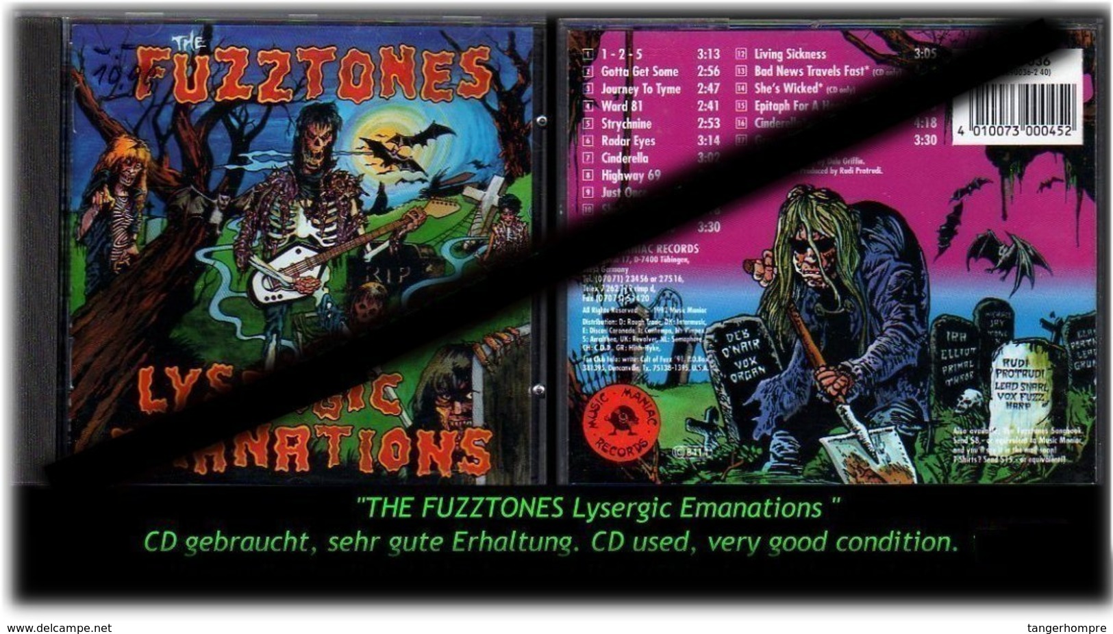 "THE FUZZTONES" LYSERGIC EMANATIONS -RRR- - Hard Rock & Metal