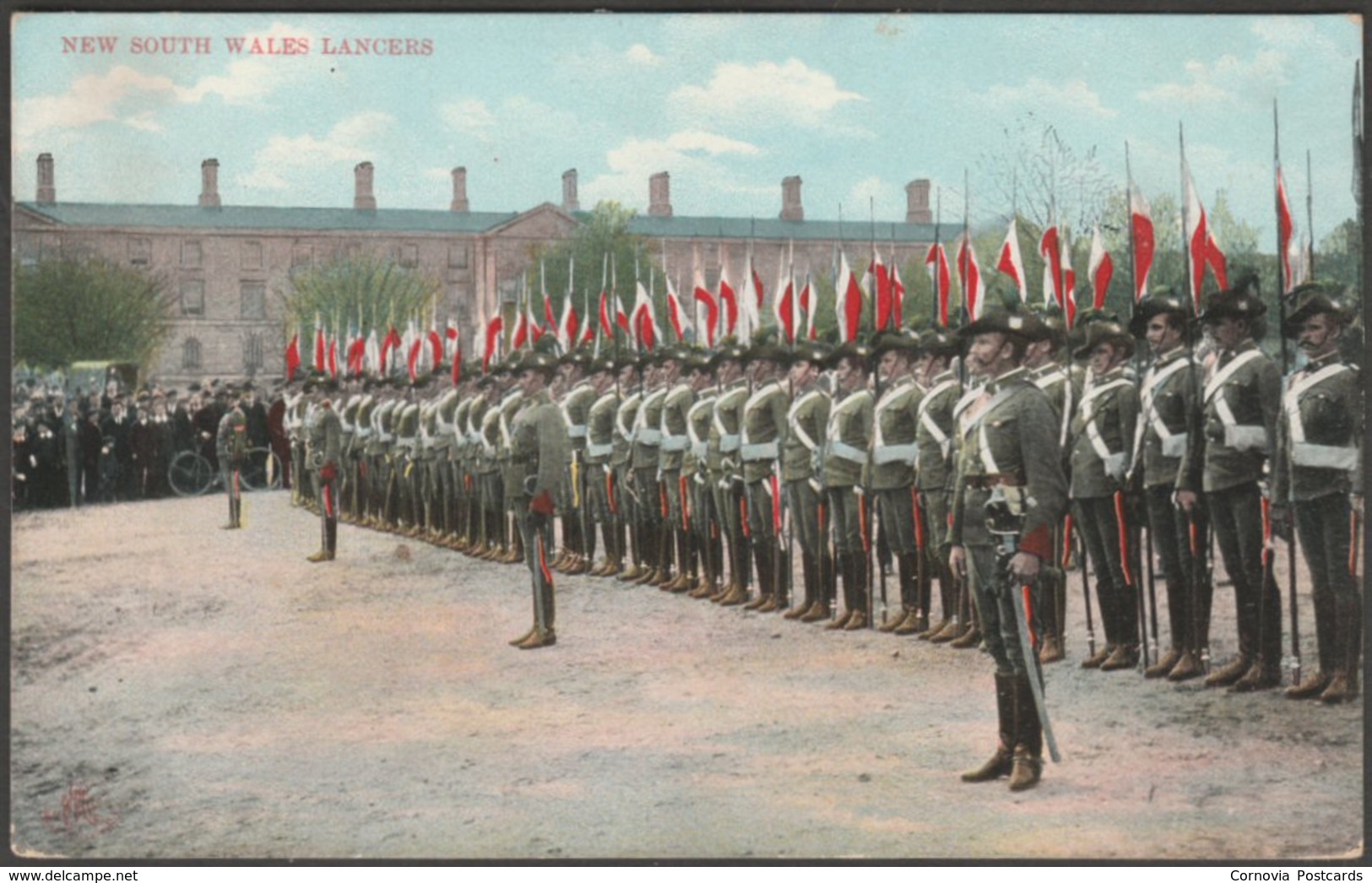 New South Wales Lancers, C.1905 - Ettlinger Postcard - Regiments