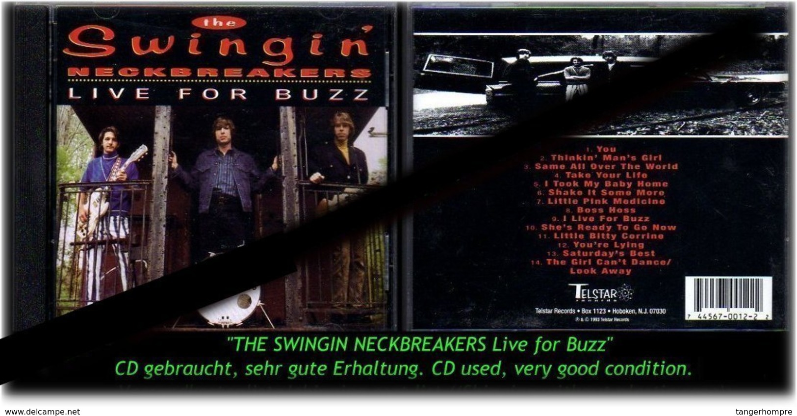 "THE SWINGIN NECKBREACKERS" LIVE OF BUZZ -1993- - Hard Rock & Metal