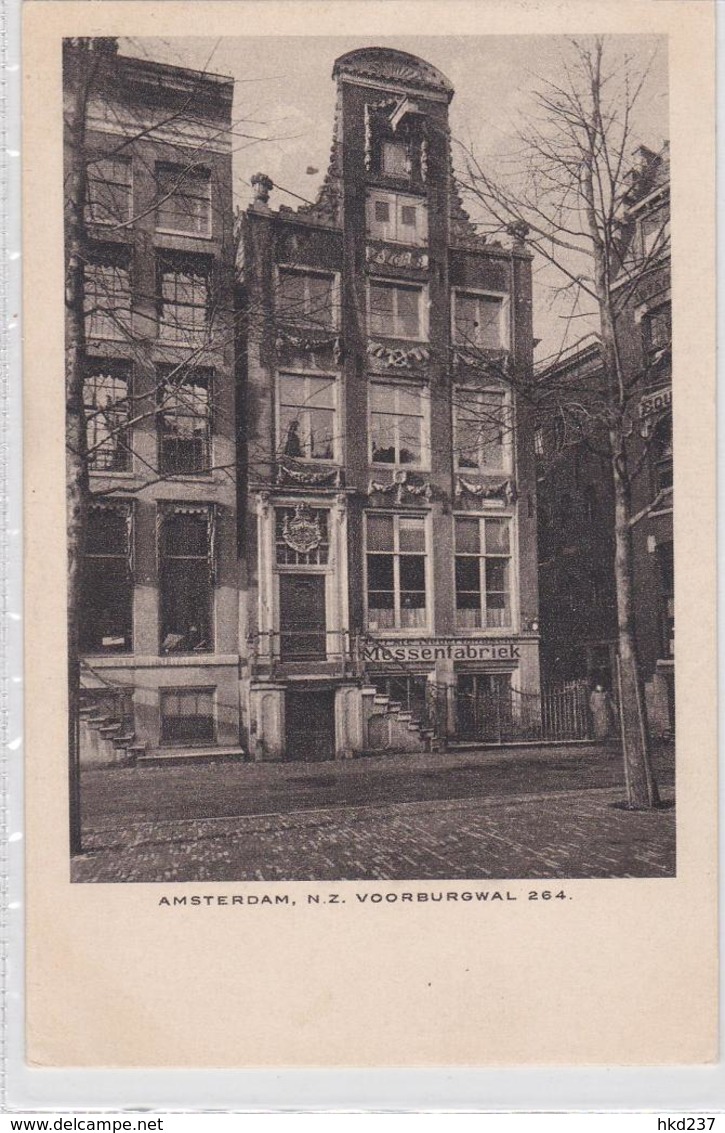 Amsterdam N.Z. Voorburgwal 294 Eerste Nederlandsche Messenfabriek     1869 - Amsterdam