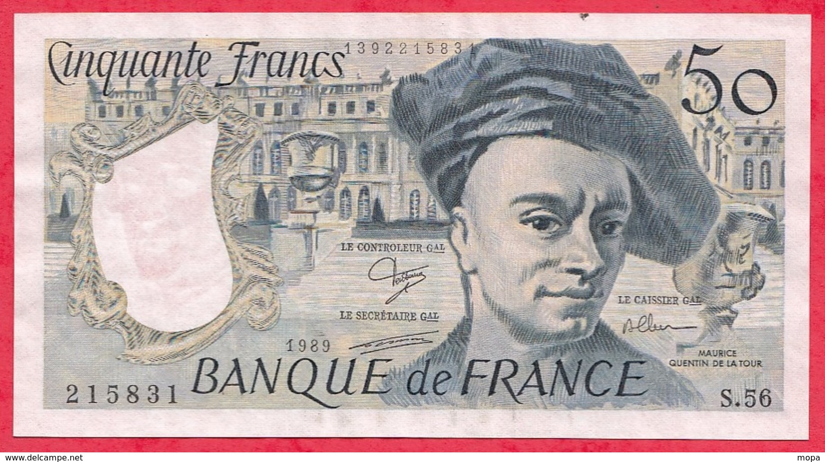50 Francs "Quentin De La Tour" 1989 Série -S.59 -AUCUN TROU D EPINGLE--F/TTB+ - 50 F 1976-1992 ''Quentin De La Tour''