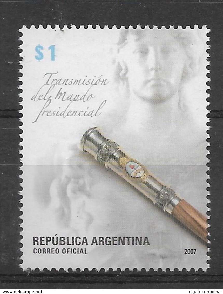 ARGENTINA 2007, PRESIDENTIAL INAUGURATION,  INAUGURATION PRÉSIDENTIELLE, 1 VALUE  SCOTT 2463 - Unused Stamps