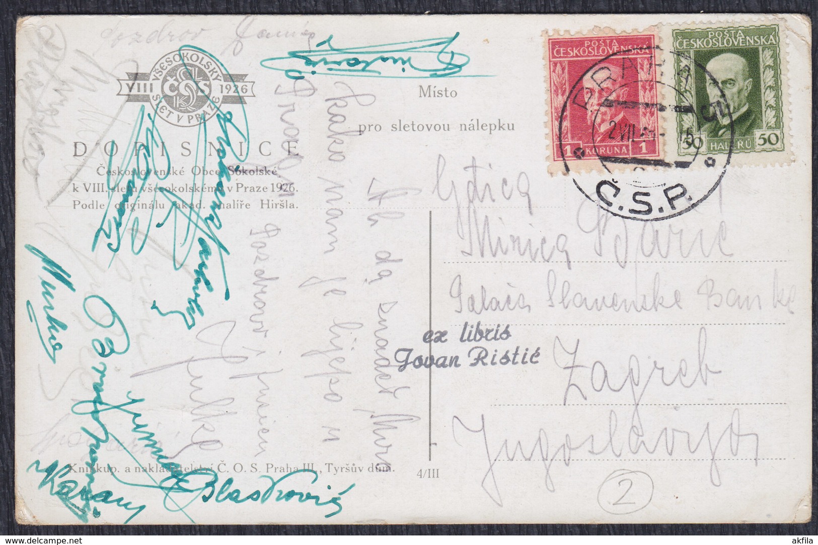 Czech Republic 1926 Prague (Praha) - Vsesokolsky Slet, Postcard - Tchéquie