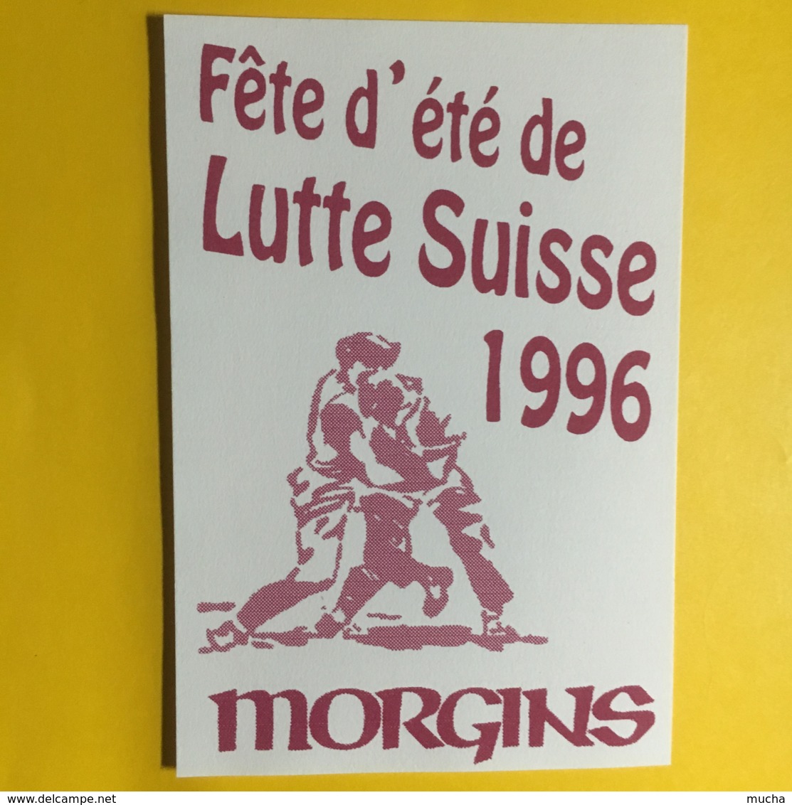 9048 - Fête D'Eté  De Lutte Suisse Morgins 1996 - Sonstige & Ohne Zuordnung