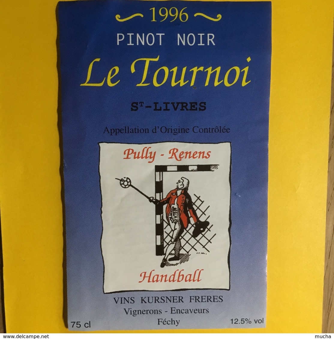 9054 - Pinot Noir Le Tournoi St-Livres Pully-Renens Handball Suisse - Voitures