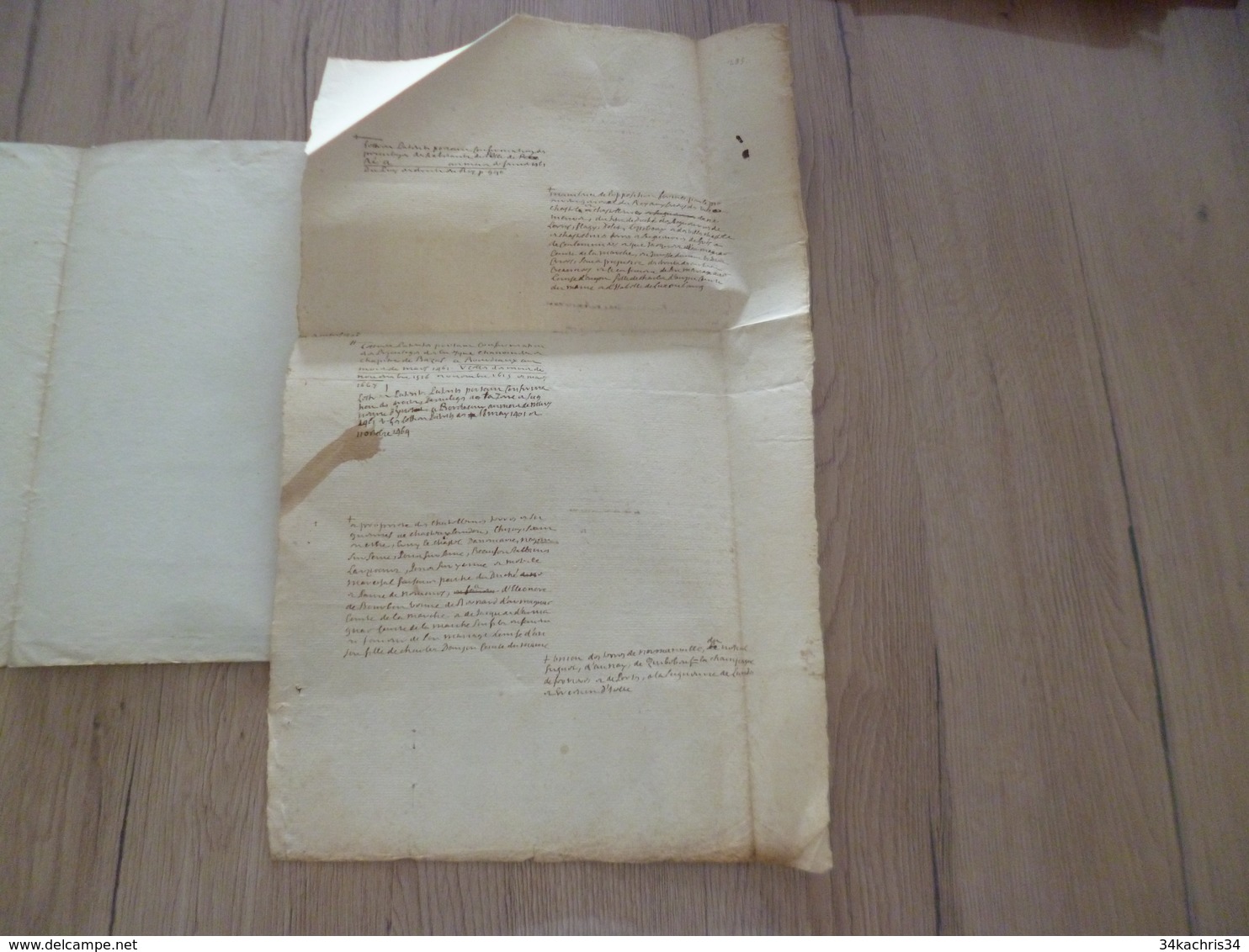 G.Blanchard Juriconsulte Français Du XVIIème 2 Documents Manuscrits - Manuscripten