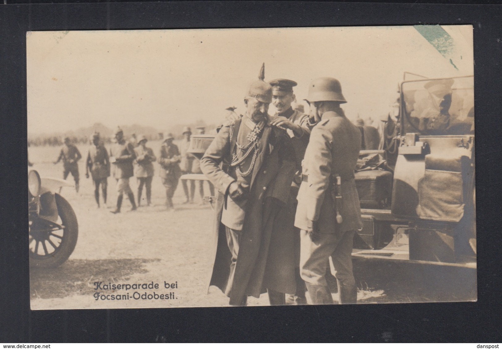 Romania PPC WWI Parade Focsani German Emperor - Roumanie