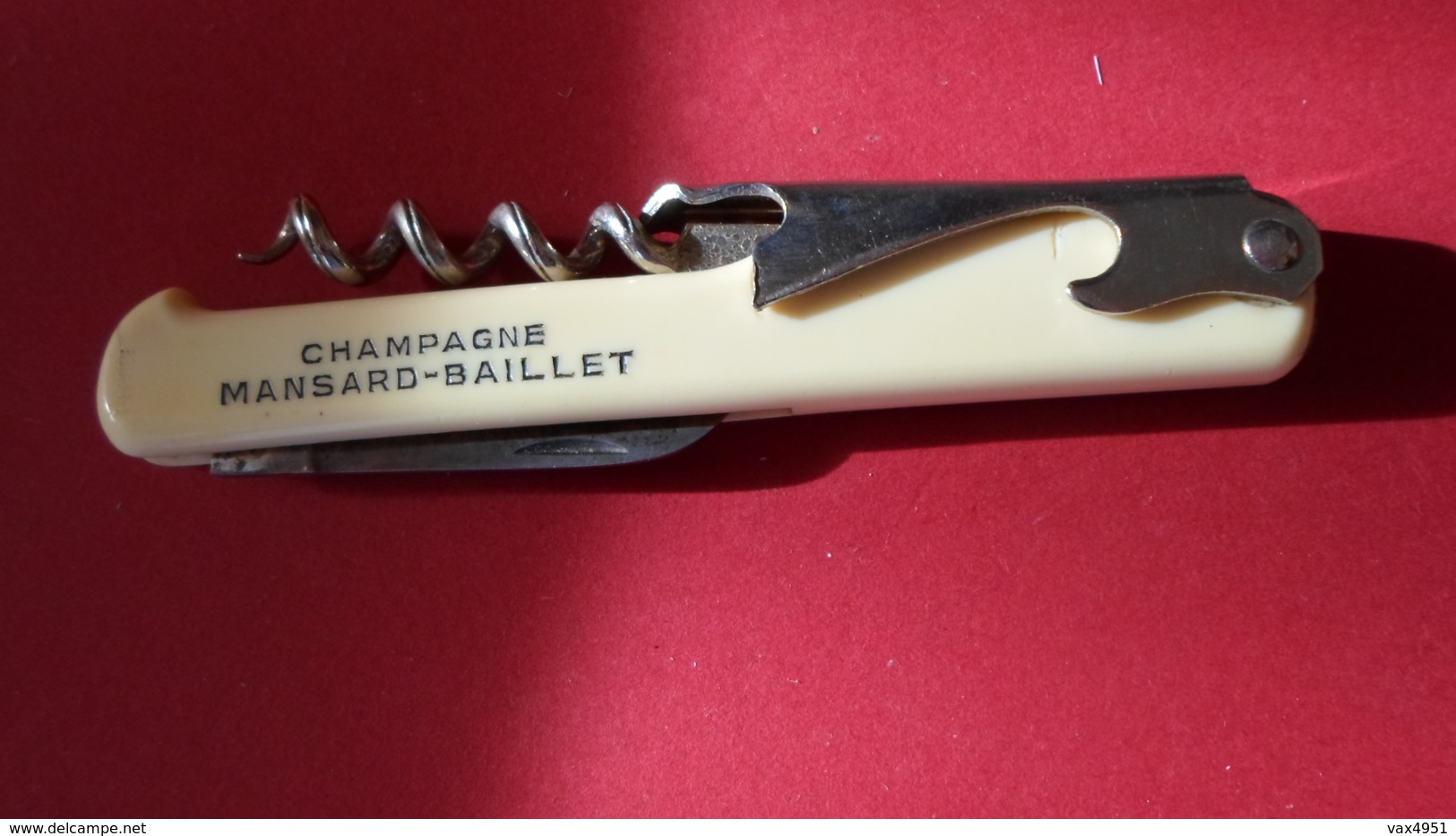 DECAPSULEUR TIRE BOUCHONS  CHAMPAGNE MANSARD BAILLET   ****   RARE   A SAISIR ******* - Tire-Bouchons/Décapsuleurs