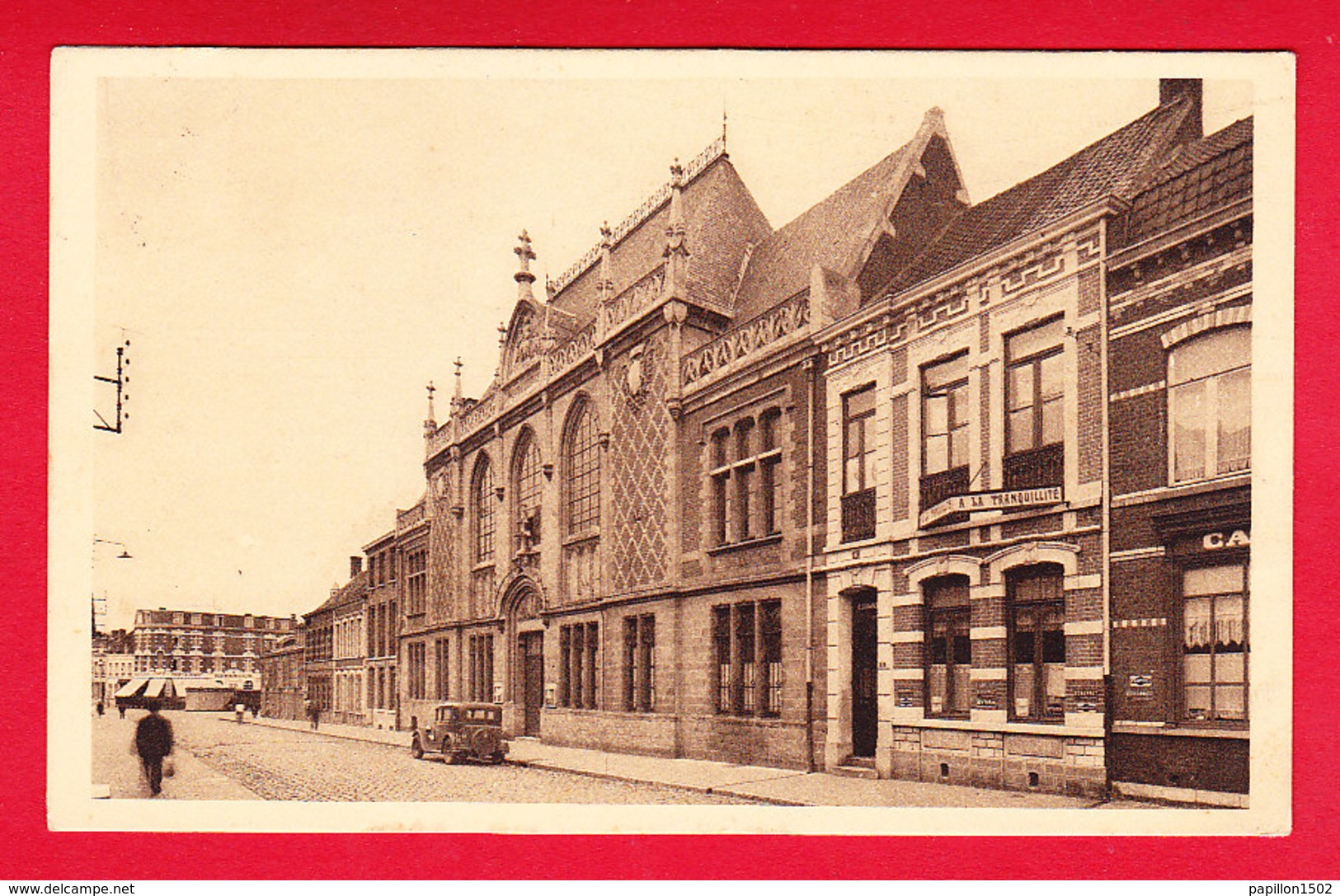 F-59-Hazebrouck-04P78  Le Palais De Justice, Vieille Voiture, Cpa BE - Hazebrouck