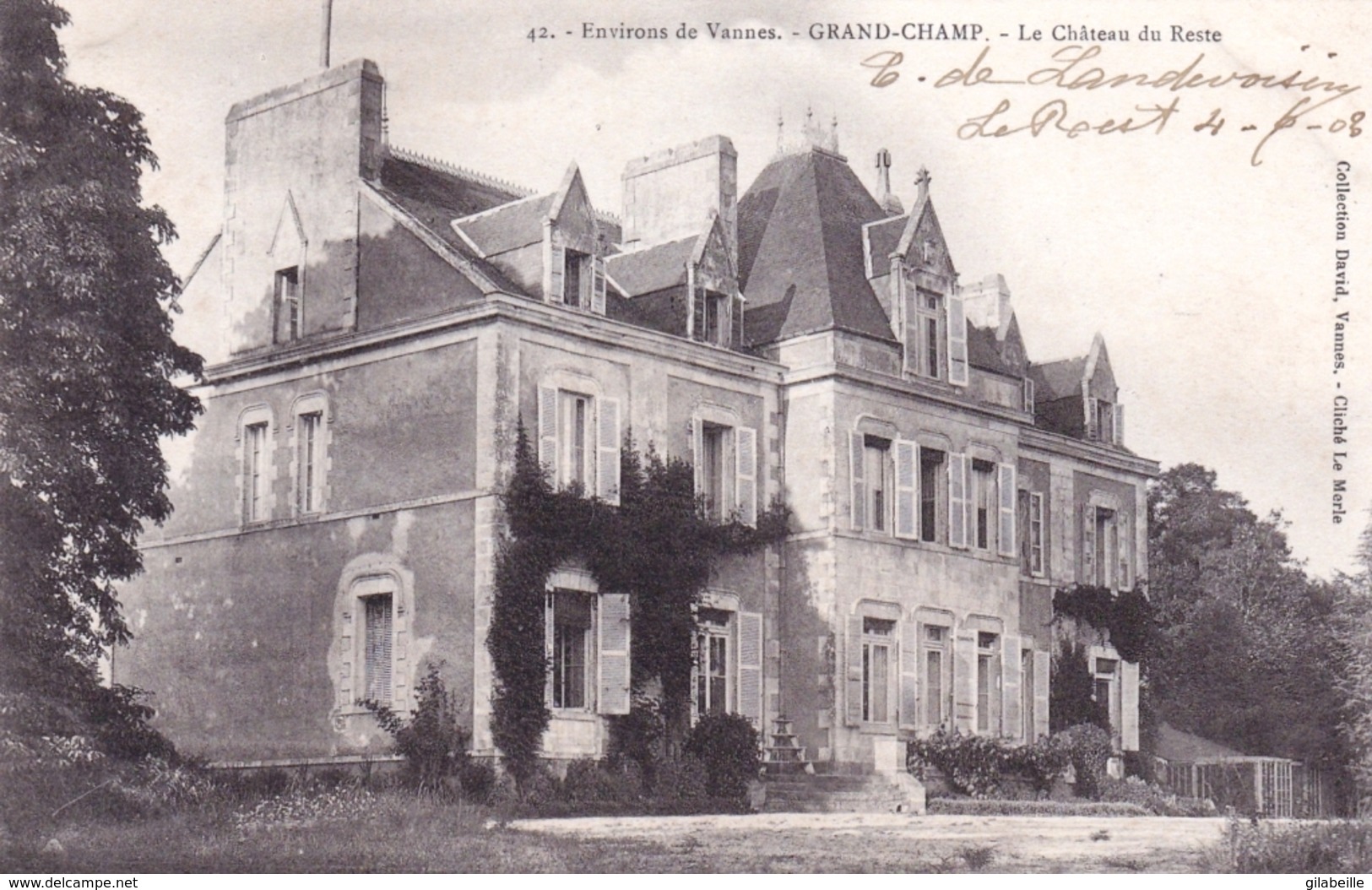 56 - Morbihan -  GRAND CHAMP ( Environs De Vannes )- Le Chateau Du Reste - Autres & Non Classés