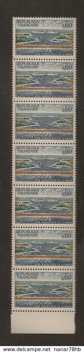 Bande De 7 Timbres Usine Maréemotrice De La Rance N°1507 - Nuovi