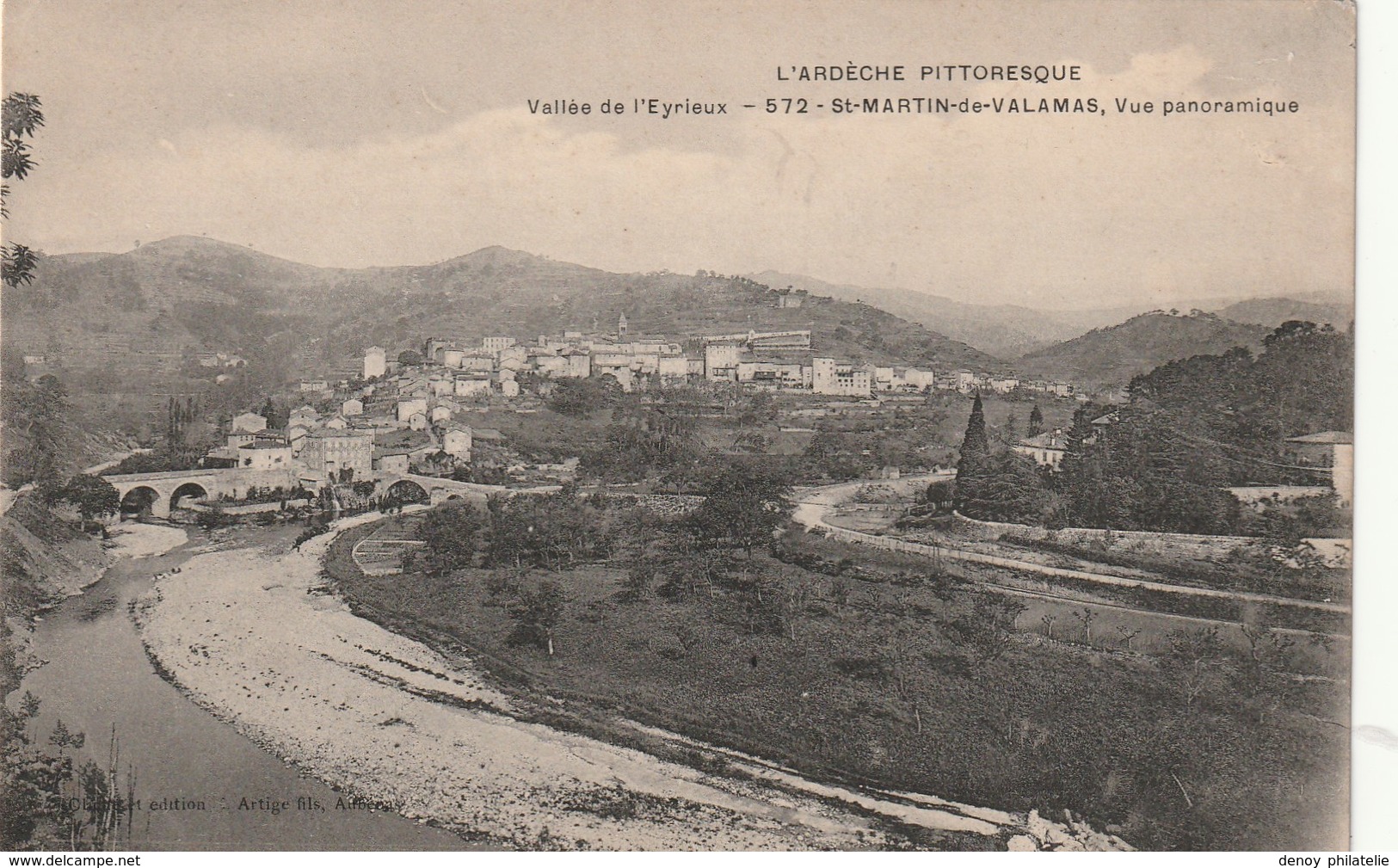 07/ Saint Martin D'e Valamas - Vue Panoramique - L'Ardéche Pittoresque N° 572 - Saint Martin De Valamas