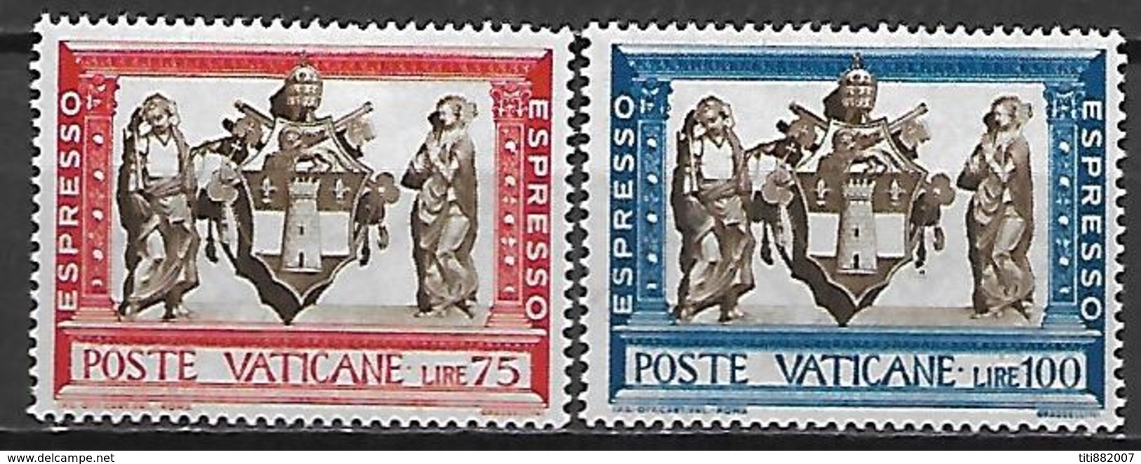 VATICAN     -    EXPRES    -   1960 .     Y&T N° 15 / 16  * . - Priority Mail