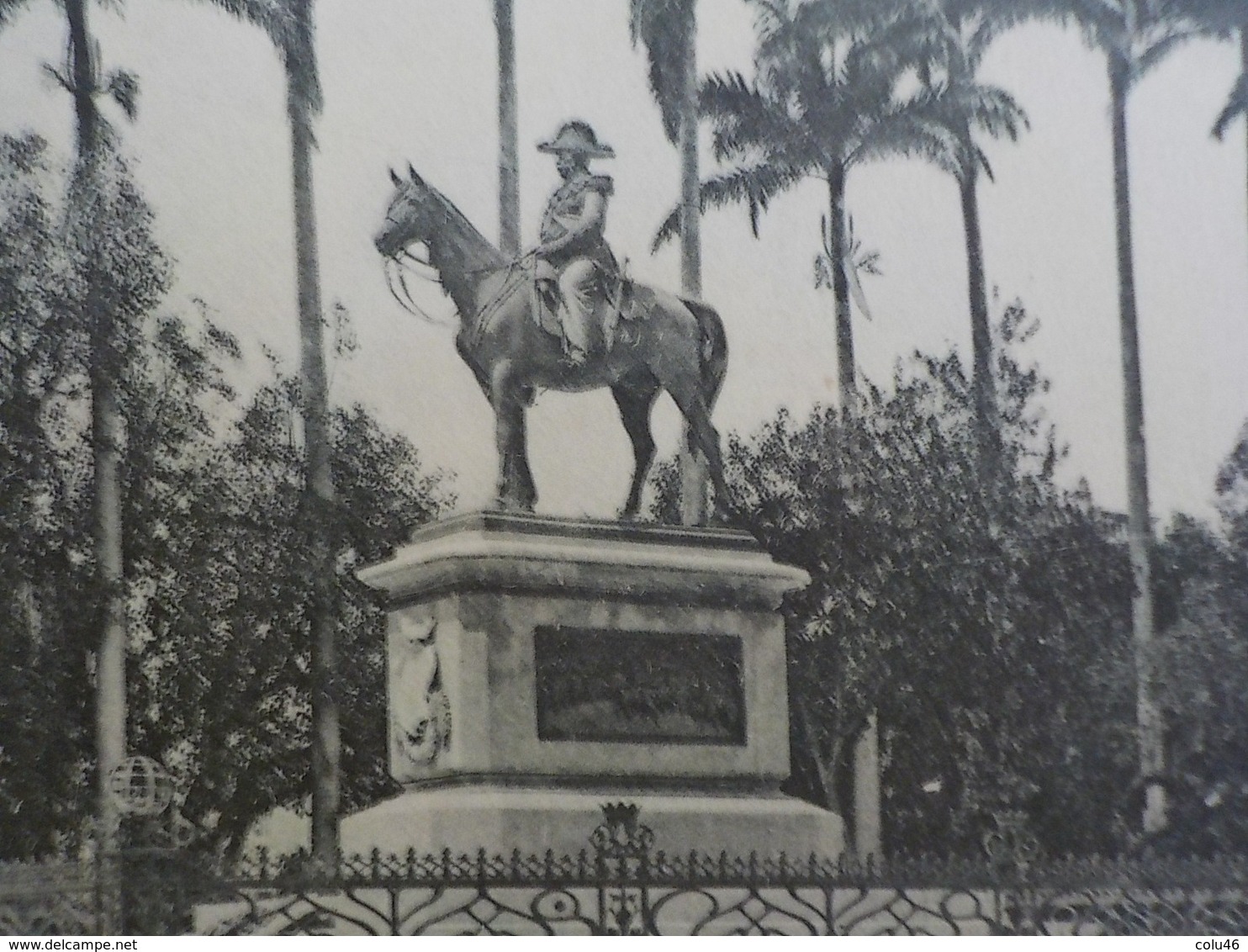 1900 CP Rio De Janeiro A Estatua Do Duque De Caxias No Largo Do Machado  Edit Léon De Rennes & Cie - Rio De Janeiro