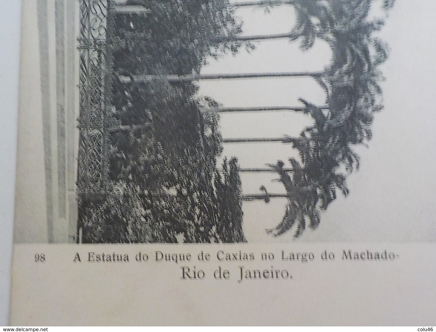 1900 CP Rio De Janeiro A Estatua Do Duque De Caxias No Largo Do Machado  Edit Léon De Rennes & Cie - Rio De Janeiro