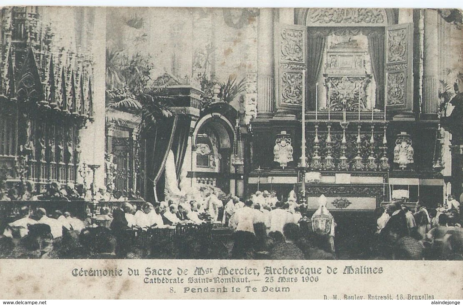 Mechelen - Malines - Cérémonie Du Sacre De Mgr Mercier - 1907 - Mechelen