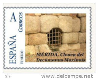 Spain 2011– España “Tu Sello”. Sello Personalizado De La Cloaca Romana Decumanus De Mérida - Archaeology