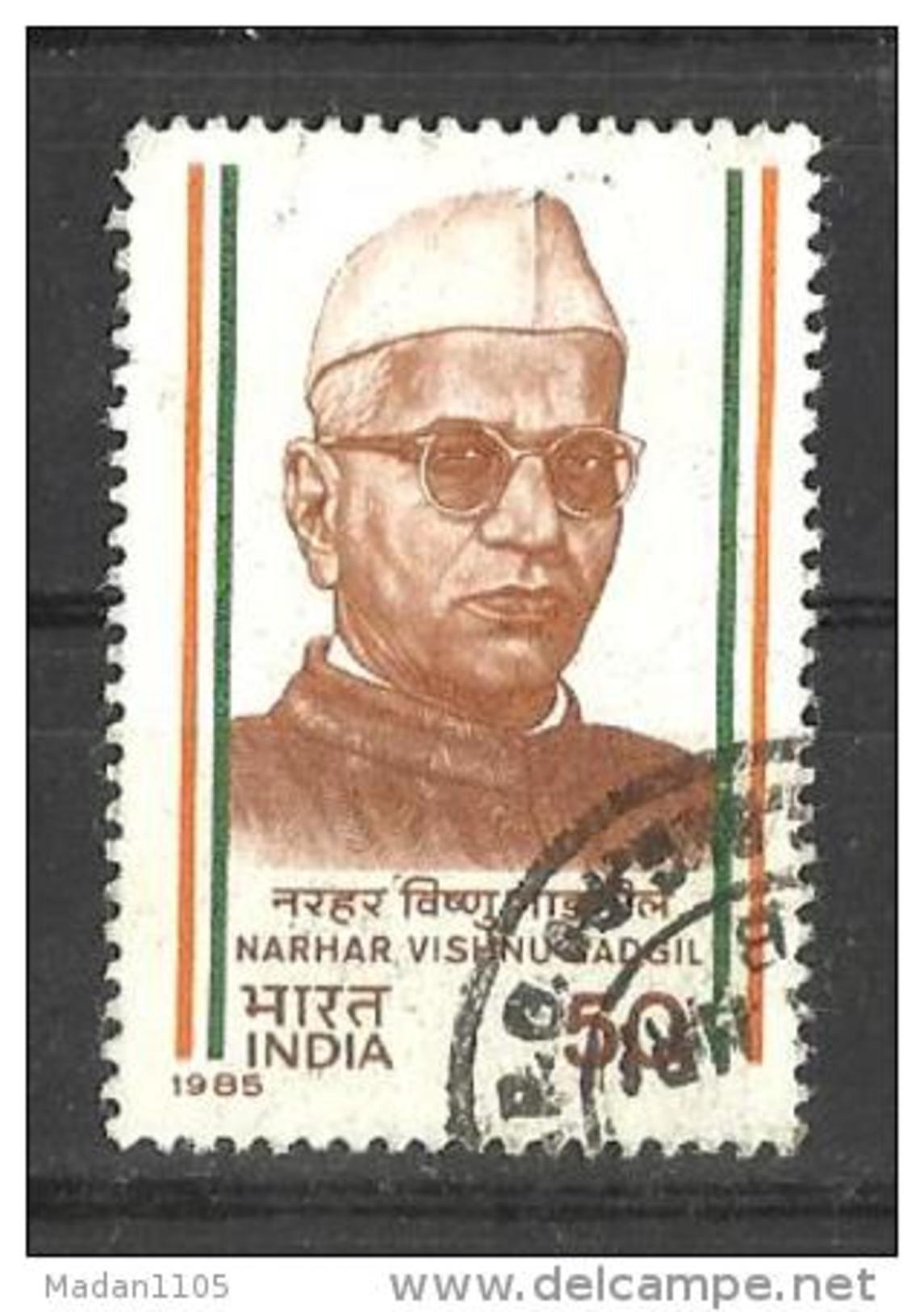 INDIA, 1985, Narhar Vishnu Gadgil, Freedom Fighter,  1 V, FINE USED - Used Stamps