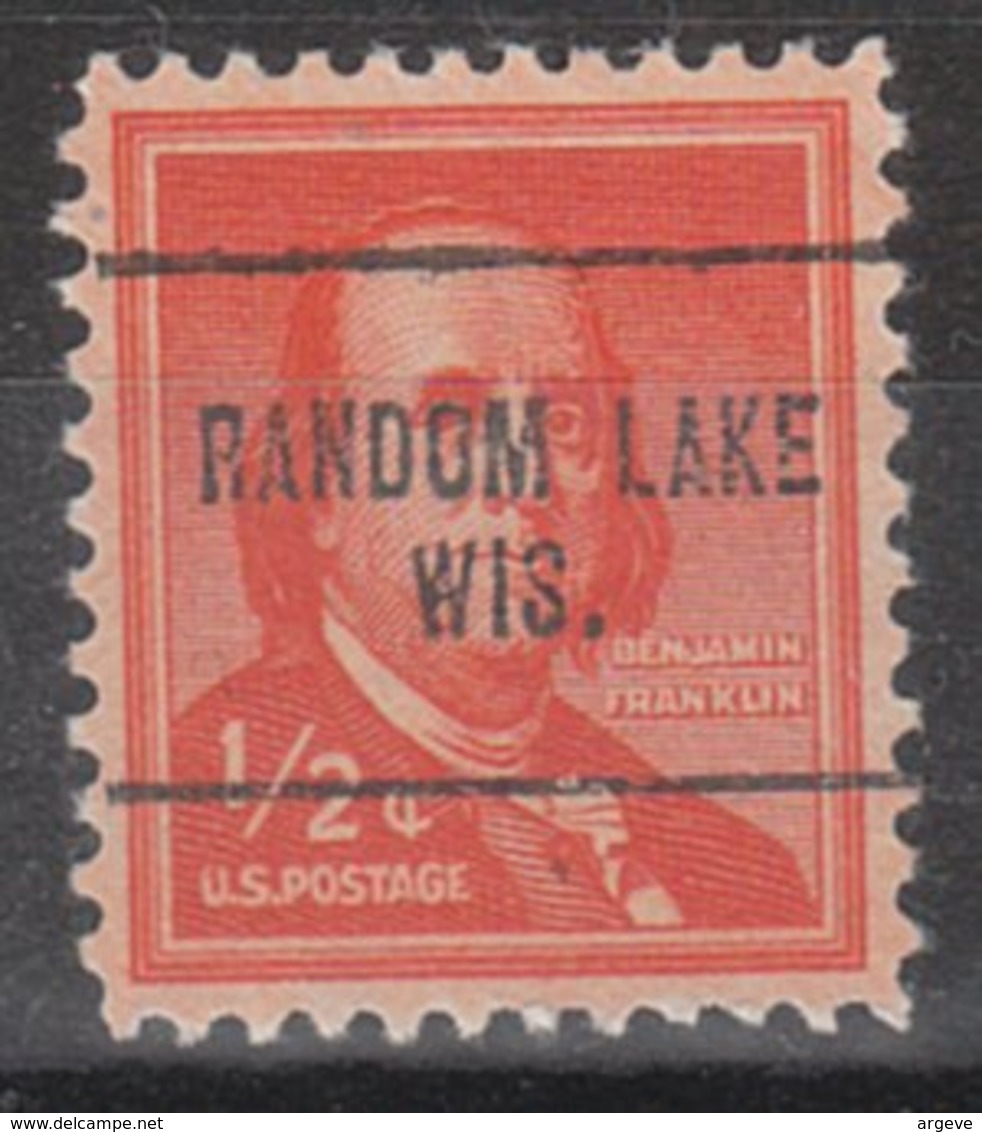 USA Precancel Vorausentwertung Preo, Locals Wisconsin, Random Lake 704 - Vorausentwertungen