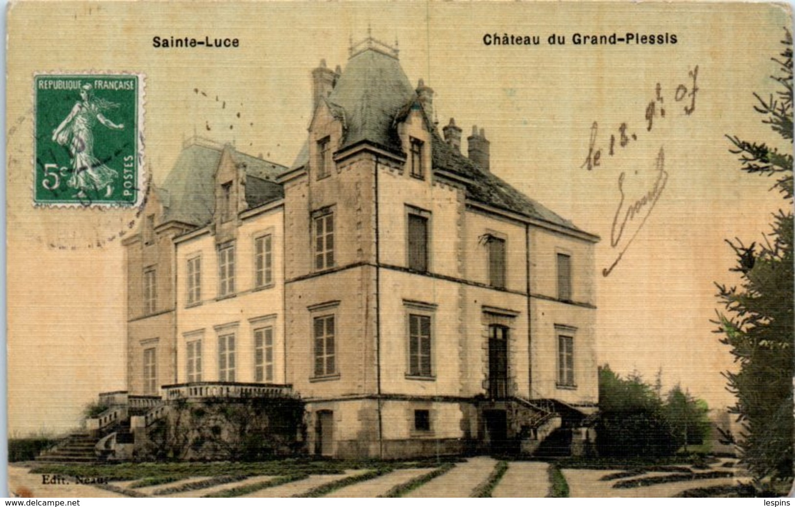 44 - SAINTE LUCE -- Château Du Grand Plessis - Autres & Non Classés