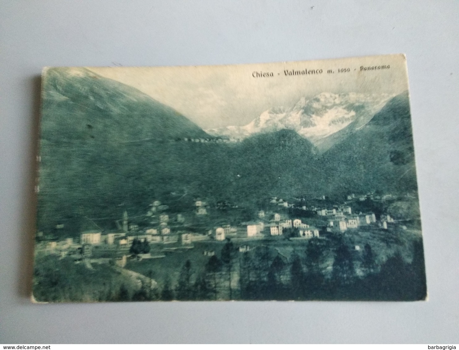 CARTOLINA CHIESA, VALMALENCO - PANORAMA - Sondrio