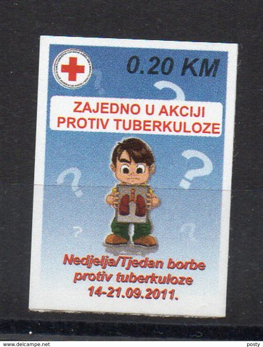 BOSNIE-HERZEGOVINE - CROIX-ROUGE - RED CROSS - LUTTE CONTRE LA TUBERCULOSE - FIGHT AGAINST TUBERCULOSIS - 2011 - - Bosnia Erzegovina