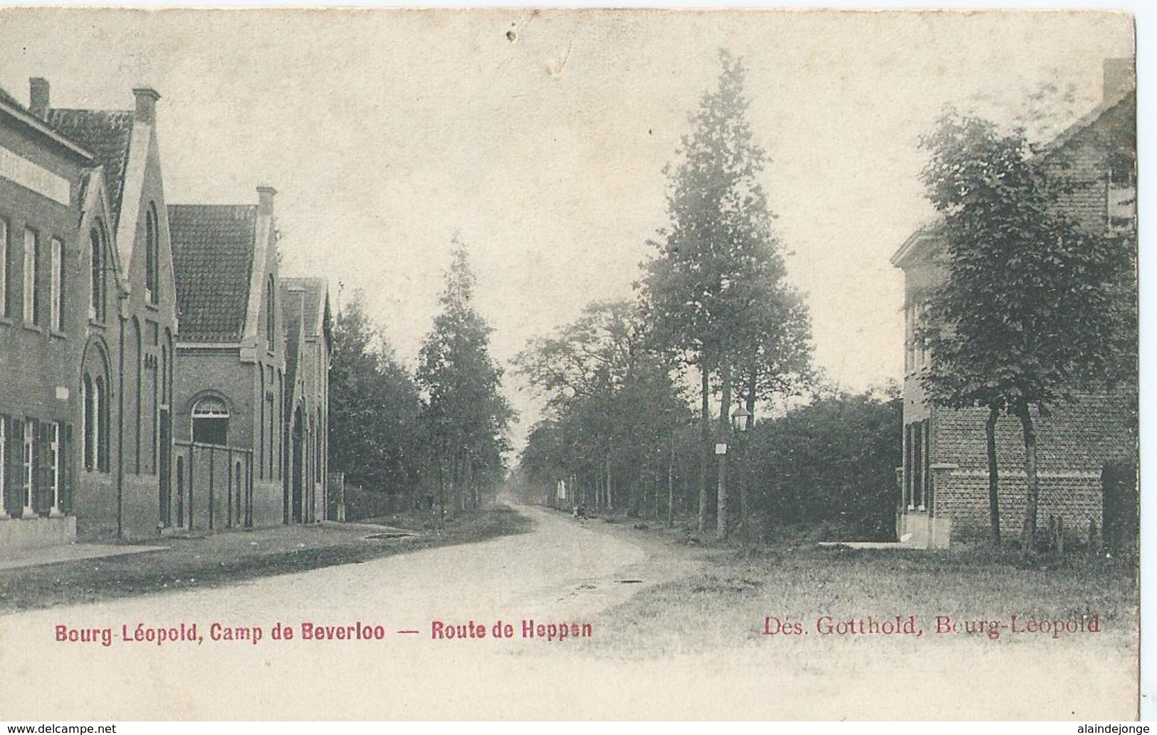 Leopoldsburg - Bourg-Leopold - Camp De Beverloo - Route De Heppen - 1905 - Leopoldsburg (Camp De Beverloo)