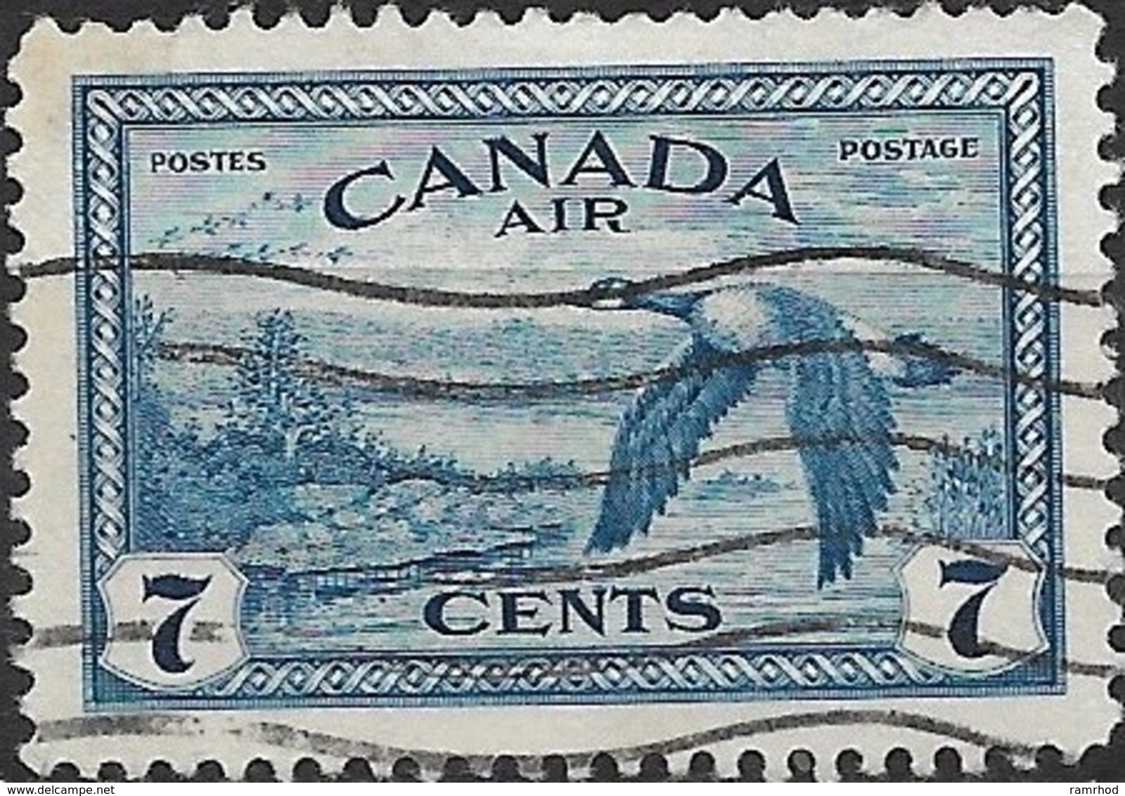CANADA 1946 Re-conversion To Peace - 7c Canada Geese In Flight FU - Airmail