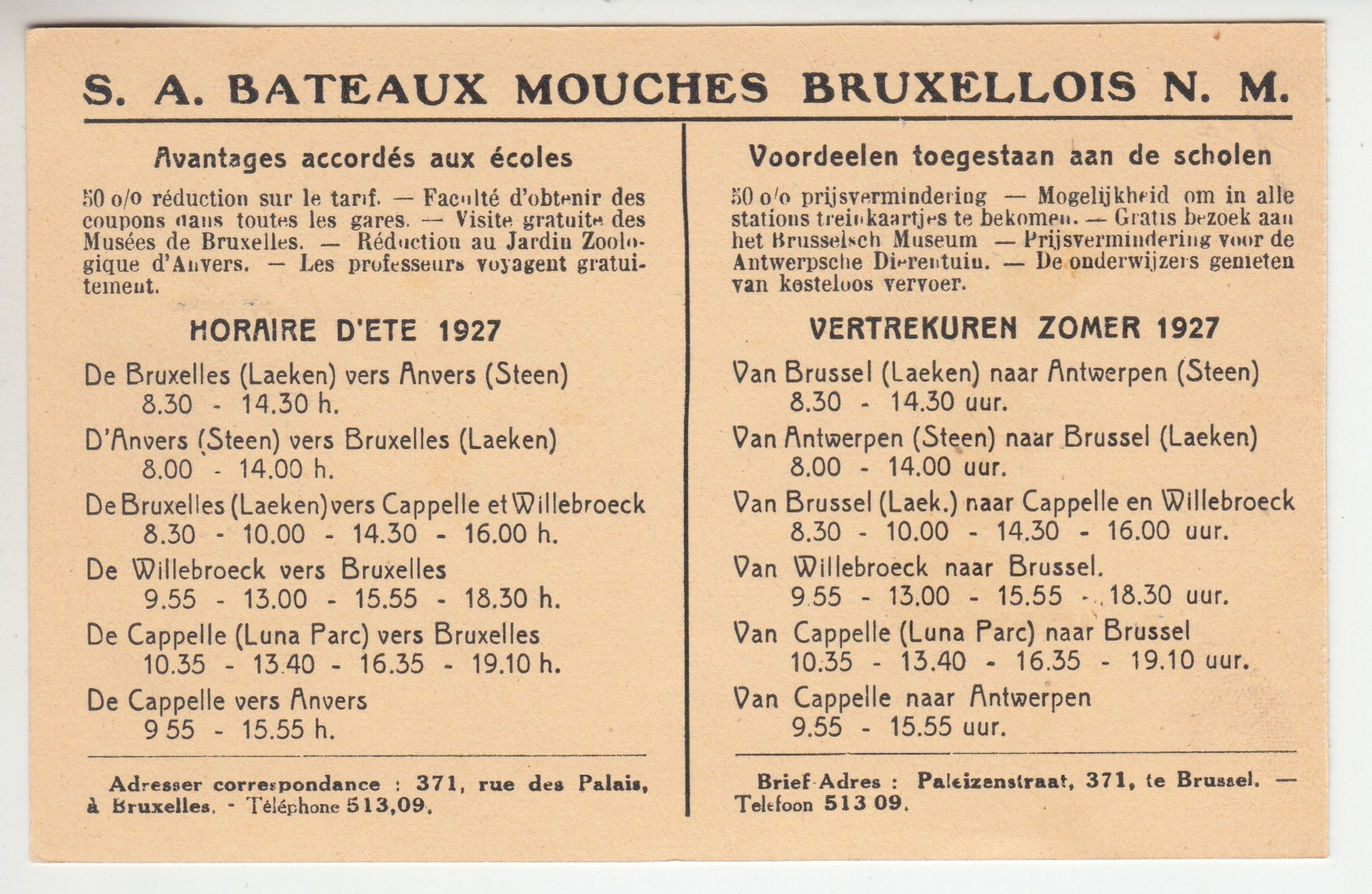 CAPPELLE OP DEN BOSCH - CAPPELLE AU BOIS / LUNA PARC KAPELLE OP DEN BOS +/- 1927 PUB DEMANDEZ LES CHOCOLATS “EMERY” - Kapelle-op-den-Bos