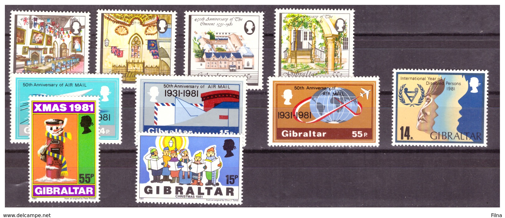 GIBRALTAR -  1981 - SELECTION OF STAMPS. - MNH** - Gibraltar