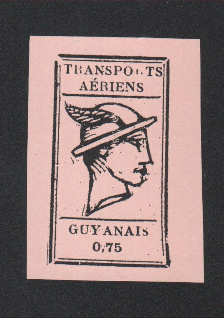 Reproduction Guyane Poste Aérienne N° 7 Saumon - Autres & Non Classés