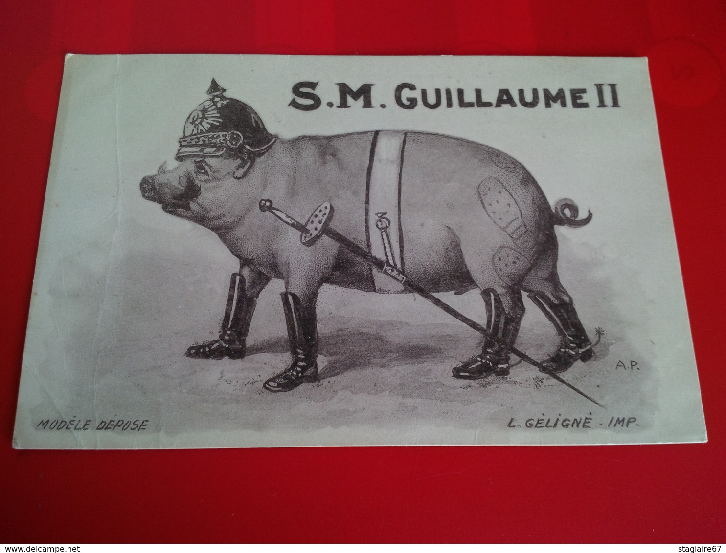 ILLUSTRATEUR L.GELIGNE S.M.GUILLAUME II - Patriotiques