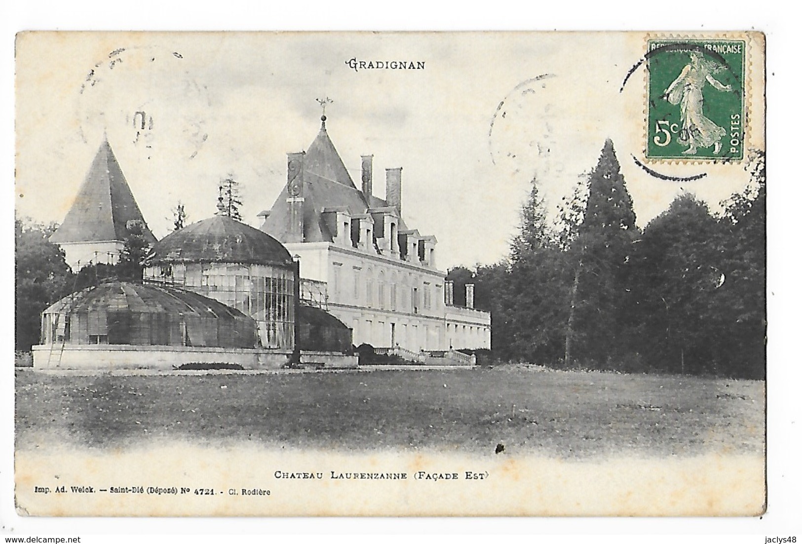 GRADIGNAN  (cpa 33)  Château LAURENZANNE (façade Est)   -  L 1 - Gradignan