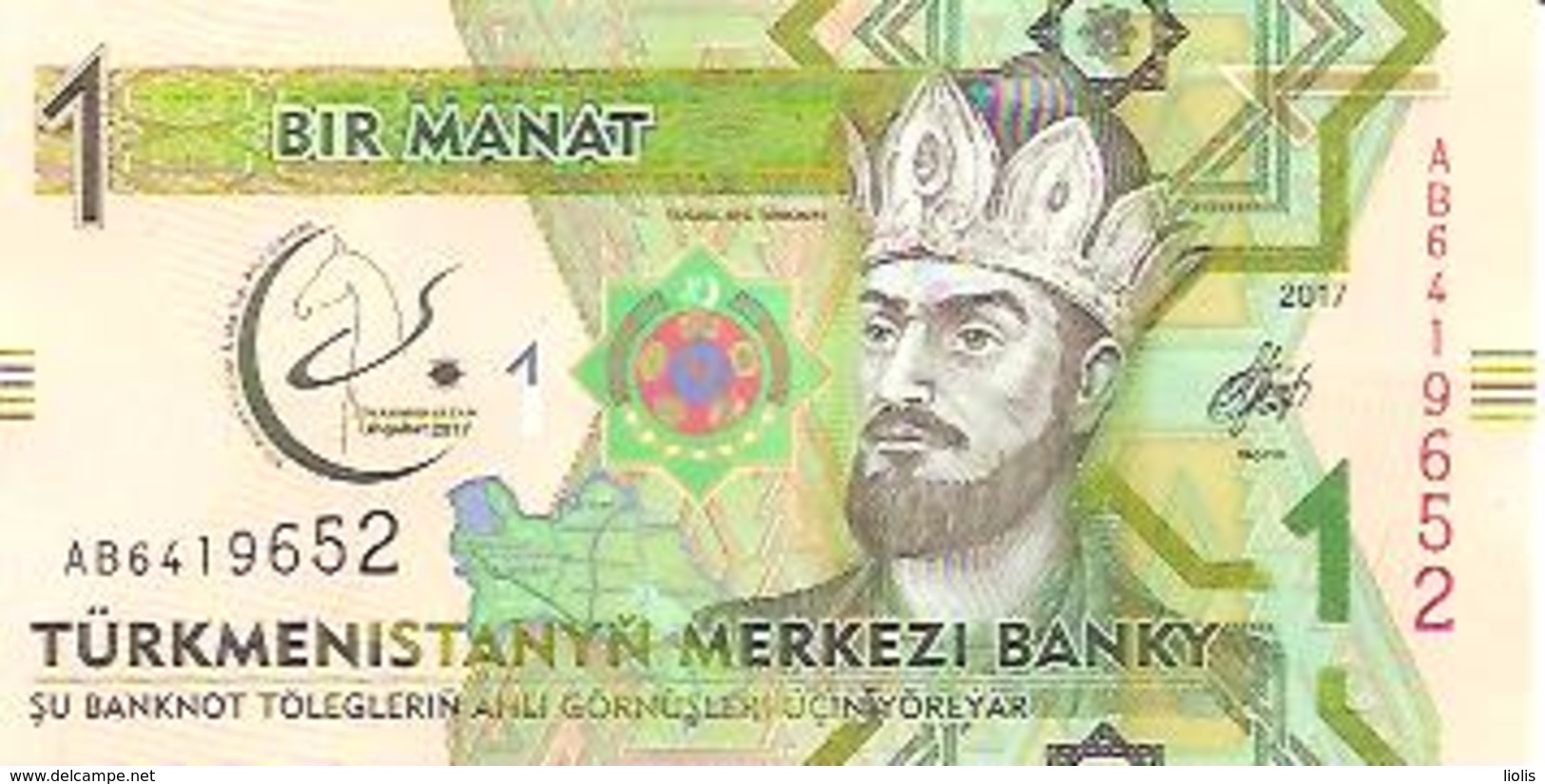 Turkmenistan  P-36  1 Manat    2017  UNC - Turkménistan