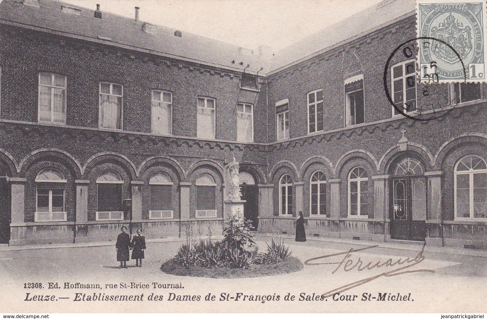 Leuze En Hainaut Etablissement Des Dames De St Francois De Sales Cour St Michel DVD 12308 - Leuze-en-Hainaut