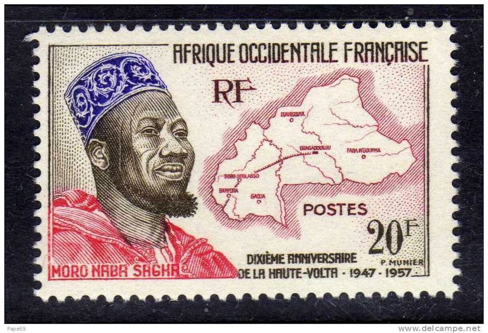 A. O. F. N° 73 XX 10ème Anniversaire De La Reconstitution Du Territoire De La Haute Volta Sans Charnière TB - Unused Stamps