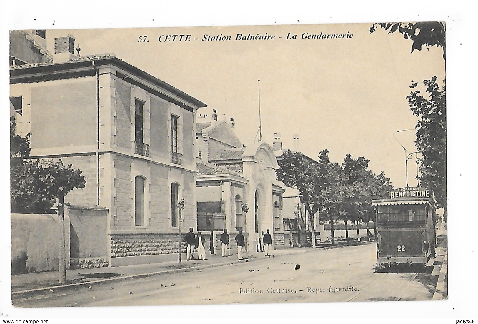 CETTE (SETE)  (cpa 34)   Station Balnéaire - La Gendarmerie   -  L 1 - Sete (Cette)