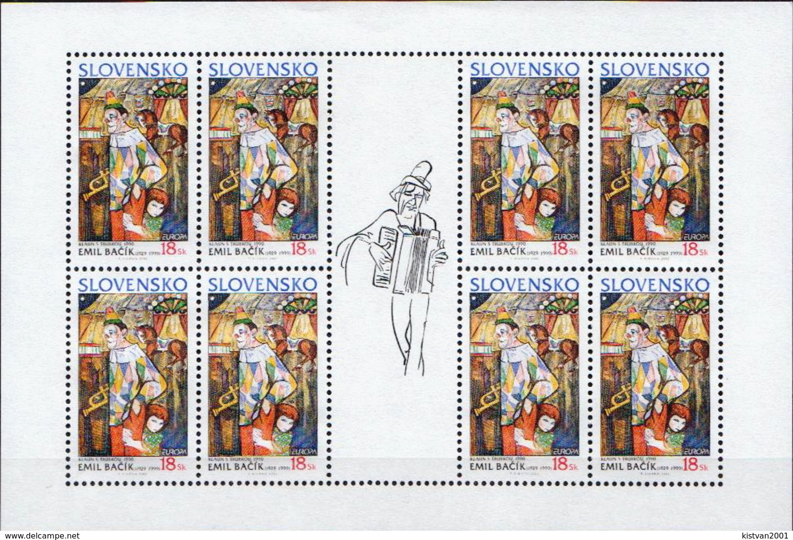 Slovakia MNH Europa CEPT Sheetlet - 2002