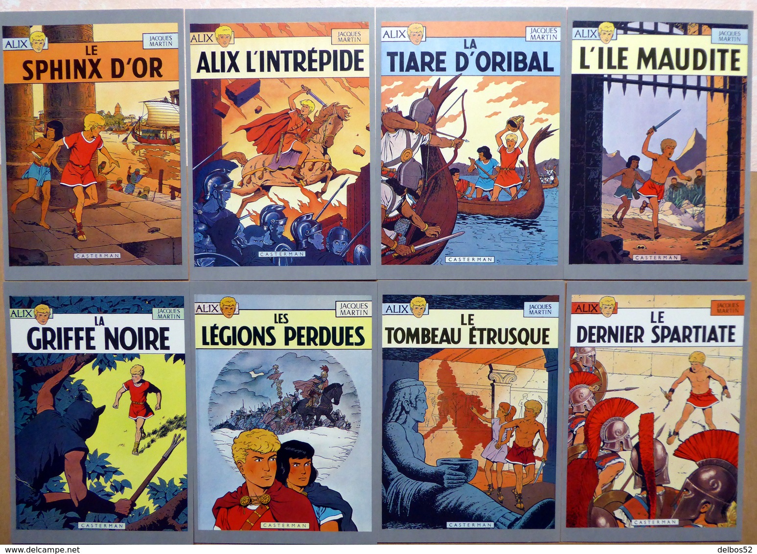 ALIX    : Lot De 8 Cartes Postales - 1985 - Bandes Dessinées