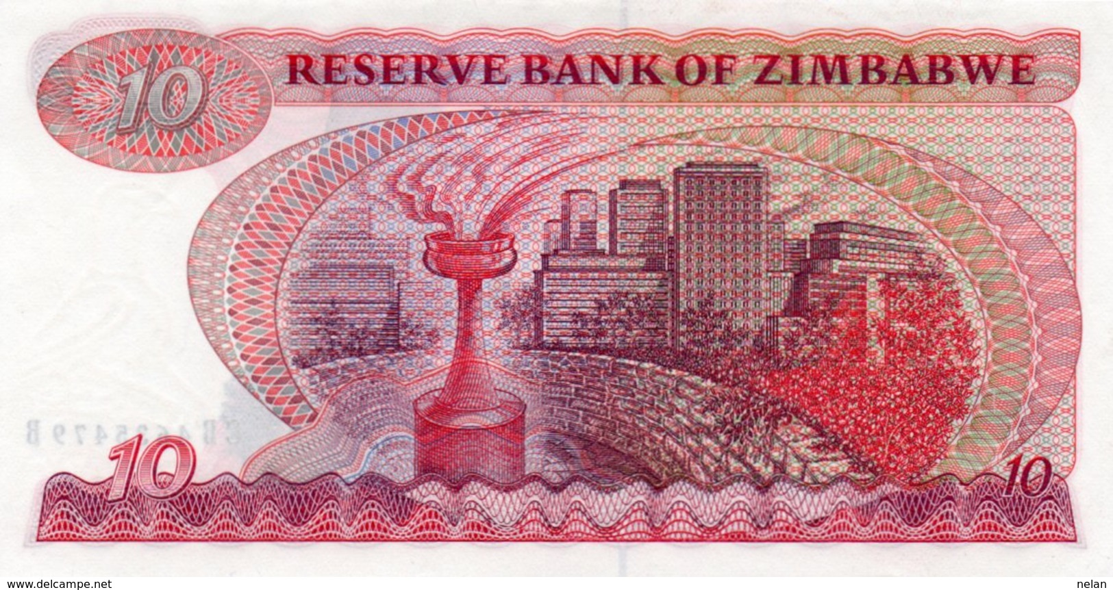ZIMBABWE 10 DOLLARS 1983 P-3d UNC - Zimbabwe