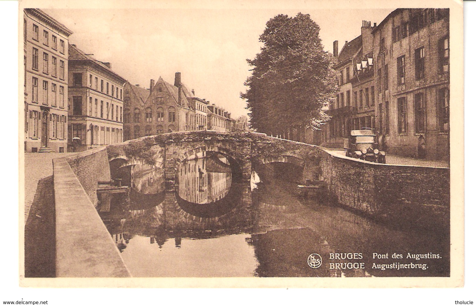 Brugge-Bruges-1937-Augustijnerbrug-Pont Des Augustins-Vieille Voiture-Tacot-Oldtimer - Brugge