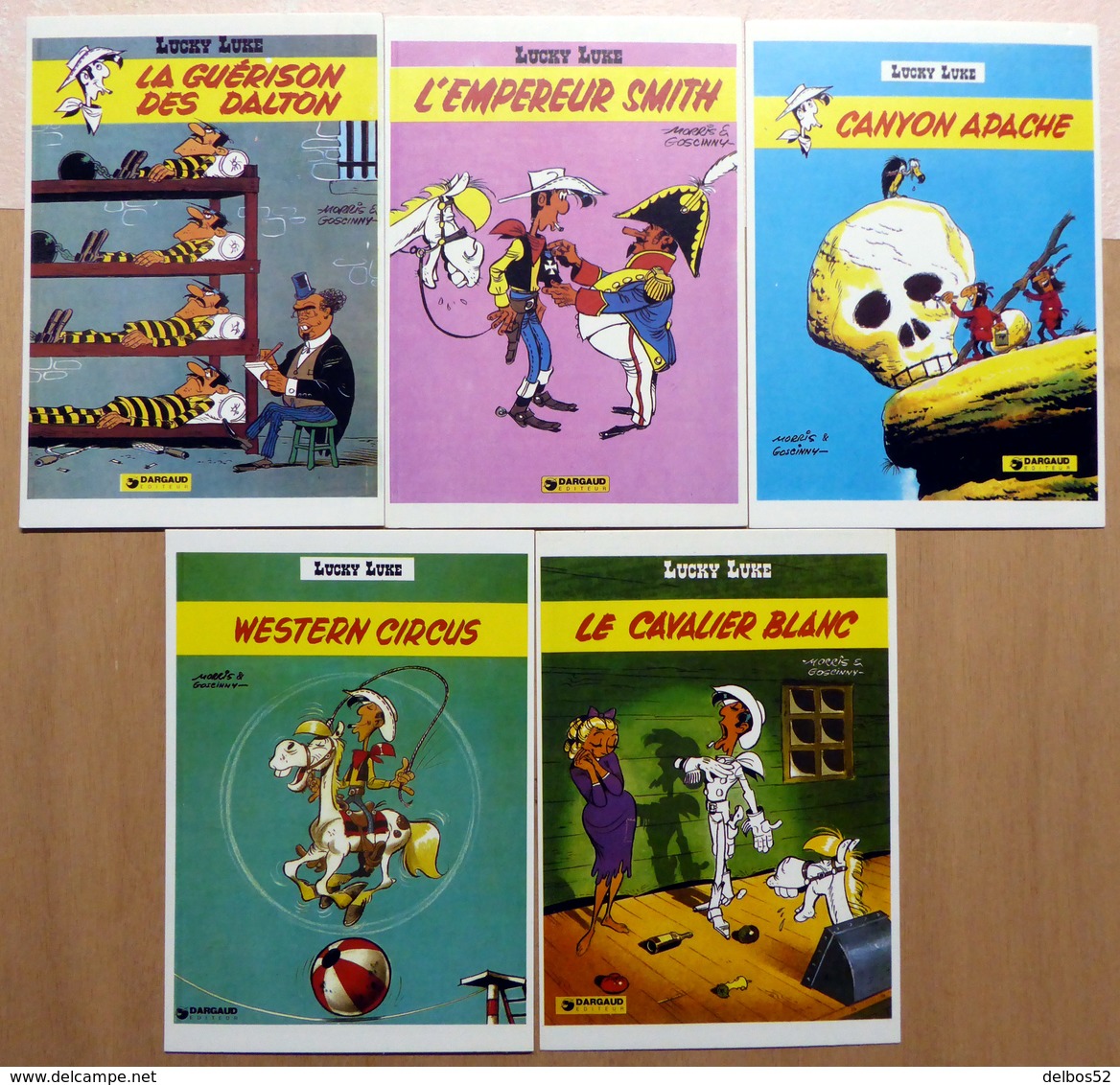 LUCKY LUKE  : Lot De 21 Cartes Postales - 1983 - Bandes Dessinées